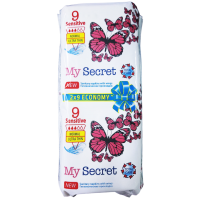Гигиенические прокладки My Secret Sensetive 3 капли, 18 шт